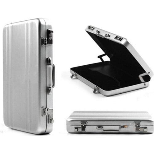 2019 Unisex Solid Business ID Credit Card Holder Travel Suitcase Organizer Card Wallet Business Aluminum Metal Card Holder Box