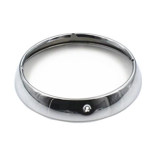 7'' Chrome Motorcycle Headlight Trim Ring for HarleyTouring Road King Electra Glide Street Glide and Tri Glide