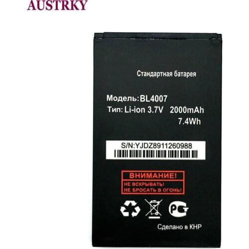 New BL 4007 Battery For FLY BL4007 DS123 DS130 2000mAh Baterij Batterie Batteries + Tracking Code