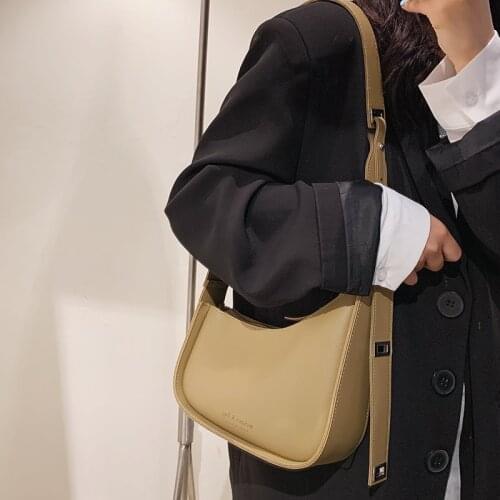 Irregular Small PU Leather Solid Color Crossbody Shoulder Bag For Women 2021 Trendy Luxury Travel Branded Handbags And Purses