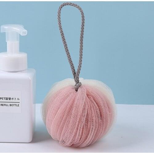 Bath Towel Bathroom Accessories Cleaning Mesh Shower Balls PE Bath Ball Body Exfoliating Tool Portable bath shower Scrubber