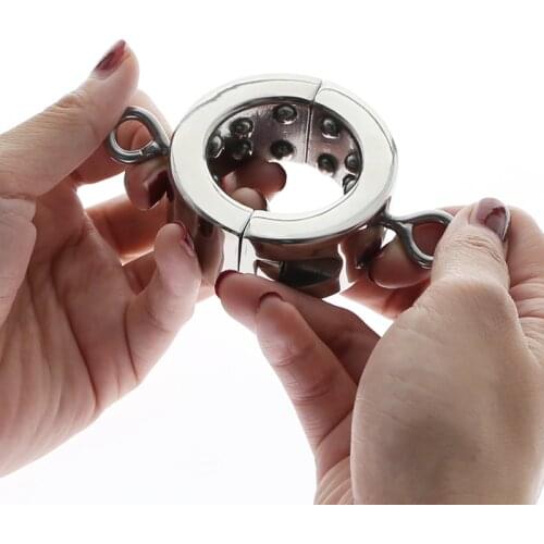 BDSM Metal Ball Stretcher Extra Detachable Weight Scrotum Pendant Testis Weight Cock Ring Penis Restraint Cock Stretcher Fetish