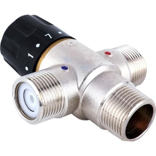 BSP Brass 3/4 DN20 Solar Heater Thermostatic valve Automatic Anti Scald thermostatic Mixing Valve
