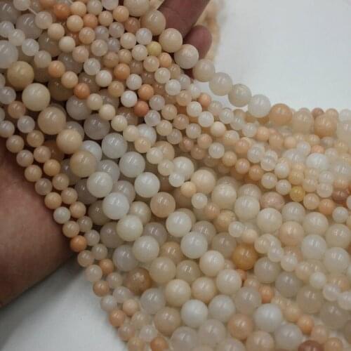 4-12mm Natural Round Pink Aventurine Beads For Jewelry Making Beads Bracelets For Women Gift 15'' Needlework DIY Beads Trinket