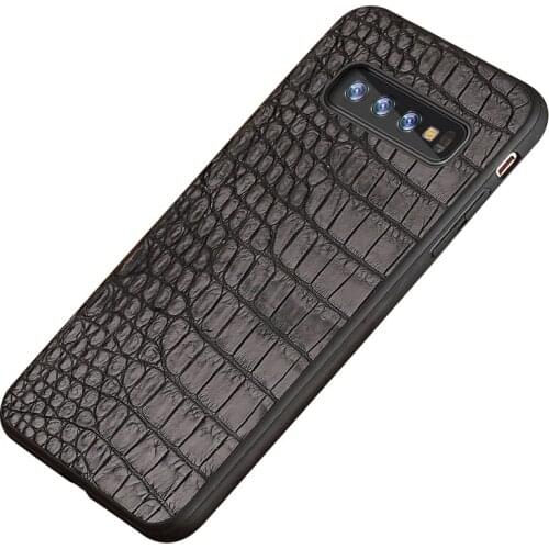 Genuine Leather case For Samsung Galaxy s10 S20 Ultra s9 s8 s7 Note 10 8 9 plus Crocodile back cover For a50 A70 A51 A30 A7 a8