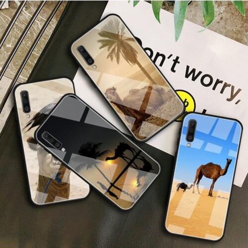 Animal Camel Desert Tempered Glass Case For Samsung Galaxy A 10S 10E 20S 20E 30S 40 50S 60 70 80 90 6 7 8 Shell