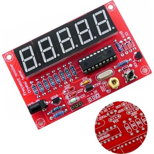 1Hz-50MHz Digital LED Crystal Oscillator Tester Frequency Counter Meter RF Electronic DIY Kits Tools PCB Board Module Practical