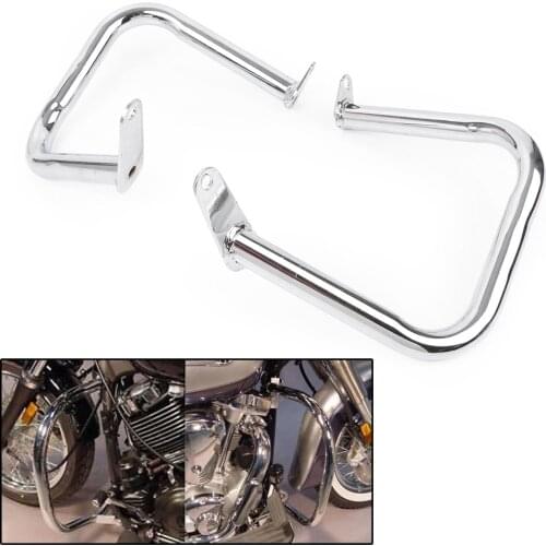Chrome Engine Guard Crash Bar For Yamaha Vstar Dragstar 400 650 Classic 1998-2016 / V-star Dragstar 400 650 Customs 1997-2016