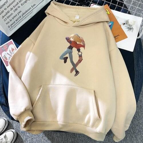 Wonder Egg Priority Anime Hoodies Cool Girl Carton Women Rika Print Loose Sweatshirt Aesthetic Kawaii Fashion Kawaii Streetwears