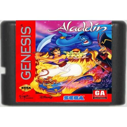 Aladdin 16 bit MD Game Card For 16 bit Sega MegaDrive Genesis game console