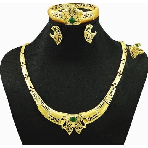 Jewelry sets dubai gold jewelry women fashion necklace gold wedding jewelry sets wedding jewelry sets