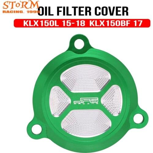 CNC Motorcycle Engine Oil Plug Filter Cover Cap For KAWASAKI KLX125 D-TRACKER125 KLX150L KLX150BF KLX150S KLX 125 150 2009-2018