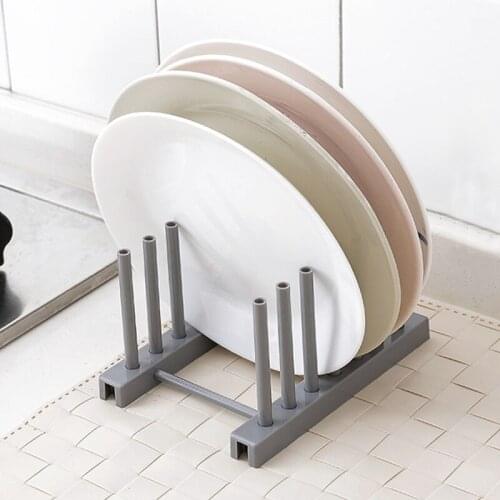 Kitchen Organizer Pot Lid Rack Plastic Spoon Holder Pot Lid Shelf Cooking Dish Rack Pan Cover Stand Kitchen Accessories