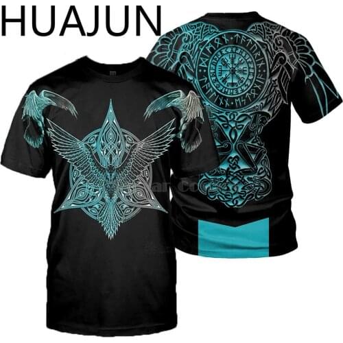 The Hottest Selling 3d Tattoo Print T-shirts for Summer of 2021 Mens Short Sleeve Tops Unisex Clothing 2021 Nordic Streetwear