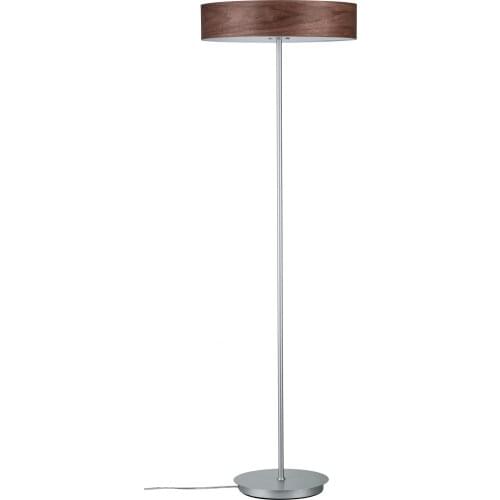 Nordic Style Matte Chrome Wooden Floor Standing Lamp Modern lampara de pie