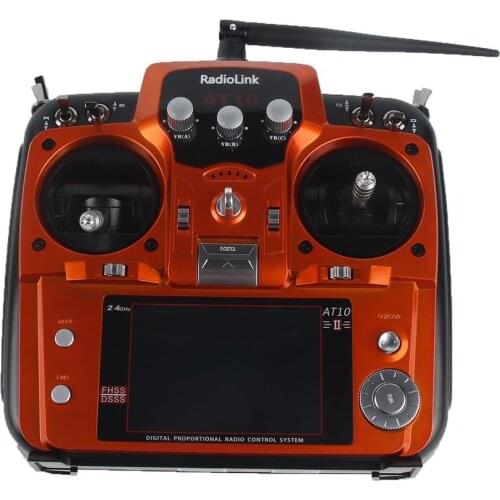 Original RadioLink AT10 II 2.4Ghz 12CH RC Transmitter with R12DS Receiver PRM-01 Voltage Return Module Battery for RC Quadcopte