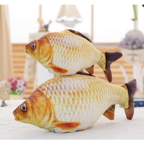 20/40/60CM Gold Cute plush fish pillow cartoon plush toys stuffed animals cushion toys for kids long pillow Christmas gifts