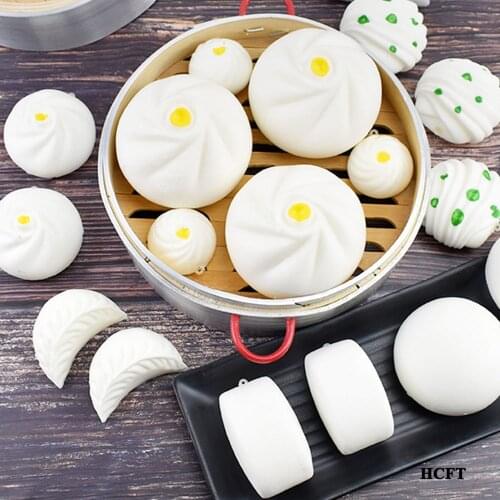 Fake food model hotel restaurant store shop decoration props Simulation fried boiled steamed dumpling buns bread twisted roll