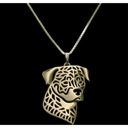 Drop shipping-Rottweiler Head Necklace