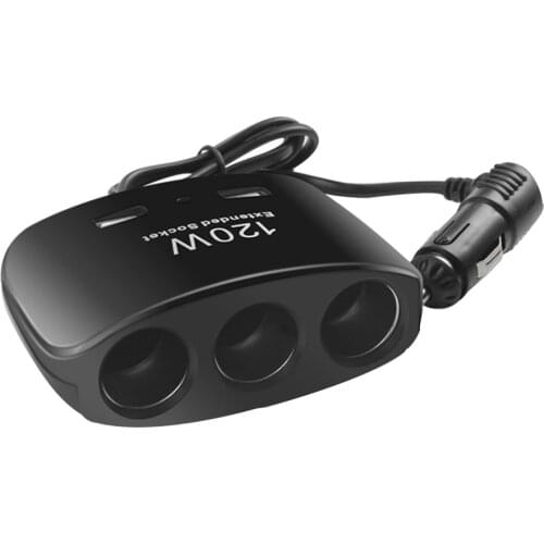 Socket Cigarette Lighter Splitter Car Charger Car Power DC Outlet Adapter For Car MP3 Mobile Phone Game Console