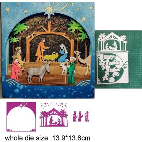 Craft dies metal cutting dies cut die mold Nativity Scene Scrapbooking dies paper craft knife mould blade punch stencils dies