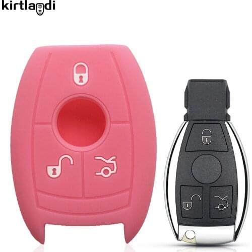 Silicone Key Case Cover Key Case Shell Holder for Mercedes Benz A C E M S Class GLC W204 W176 W211 W164 W205 W206 W906 W 221 Fob
