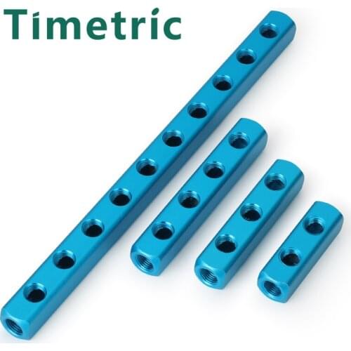 1/4" Internal Thread Pneumatic Distributor Connector Quick Connector Manifold Shunt Aluminum Block For Air Compressors