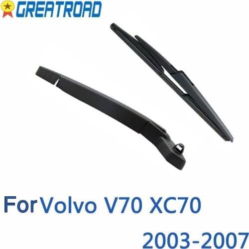 Wiper Rear Wiper Blade & Arm Set Kit Fit For Volvo V70 XC70 2003-2007 Windshield Windscreen Rear Window