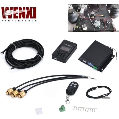 Universal Car Air Ride Suspension Electronic Control System With Pressure Sensor Support Bluetooth Remote Wire Control