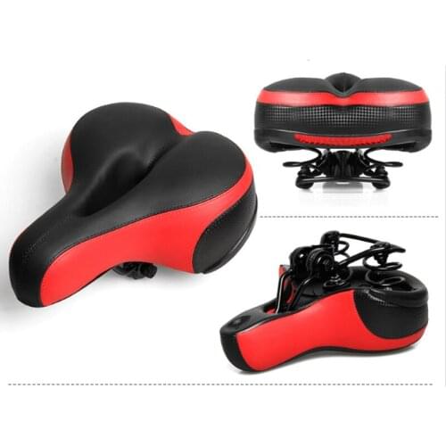 Thicken Cycling Bicycle Saddle Cushion Soft Breathable Silica Gel Cushion Silicone MTB Road Bike Seat With Reflective Stickers