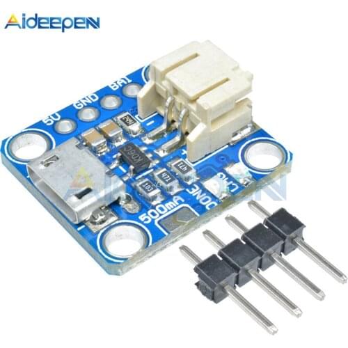 Micro-Lipo Micro-B USB Battery Charger Charging Board Module Lithium LiIon Micro USB For LiPoLiIon v1 Sensor 5V 3.7V 4.2V