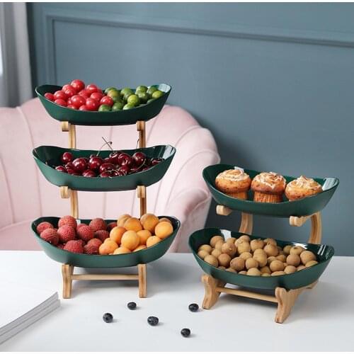 Living Room Coffee Table Creative Modern Household Multilayer Light Luxury Plastic Snack Fruit Plate