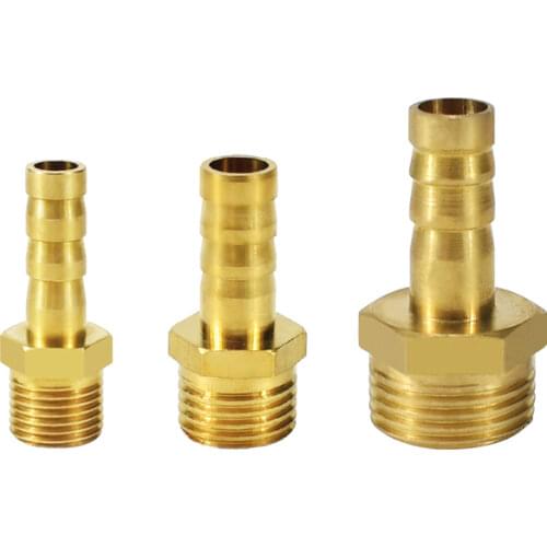 10 pcs / lot Pneumatic all-copper pagoda connector PC6/8/10/12-01/02/03/04 Outer wire quick-insert hose components