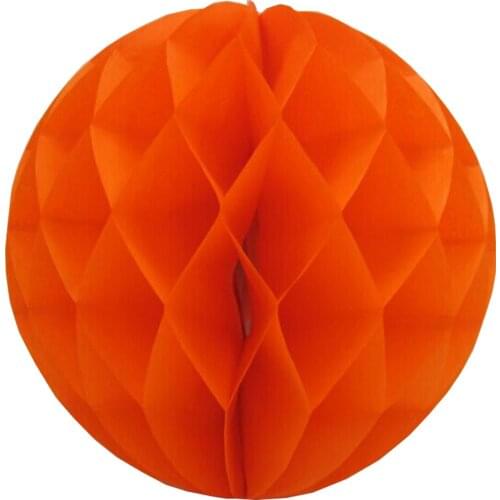10pcs orange Paper Honeycomb Ball Halloween decorative hanging paper lantern