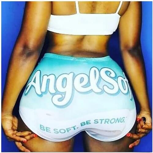 2020 women summer casual short letter printed high waist skinny short pants stylish short for young ladies