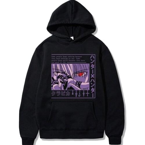2021 Anime Hunter X Hunter Hoodie for Men Women Long Sleeve Anime Manga Kurapika HxH Devil Eye Hoodie Pullover Tops Gift