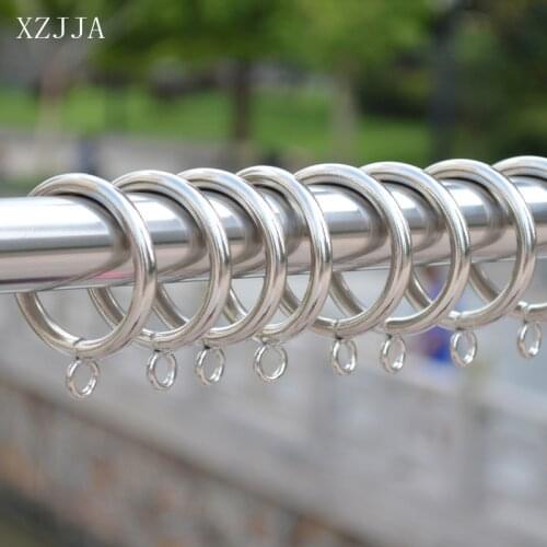 XZJJA 5/10Pcs Metal Curtain Hanging Ring 38mm Shower Curtain Tracks Accessories Round Buckles Home Decor Materials Roman Circle