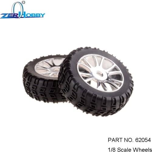 4PCS LOT RC CAR ACCESSORIES 85732 WHEEL RIMS, 62053 TIRES, 62054 WHEELS OF 1/8 SCALE 4X4 OFF ROAD TRUCK BUGGY MONSTER TRUGGY