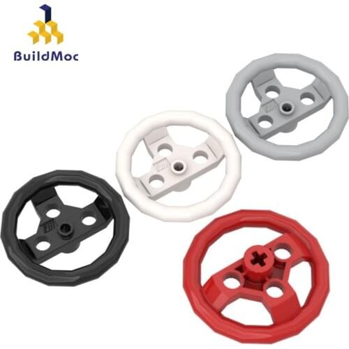 BuildMOC 2741 large steering wheel ldd 2741 For Building Blocks Parts DIY Construction Classic Brand gift