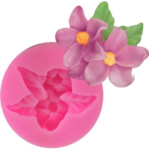 Flower Rose 3D chocolate soap Moulds DIY fondant cake decorating tools silicone mold kitchen baking utensils