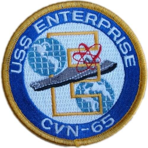 CVN-65 USS ENTERPRISE 1961 - 2012 US Navy Squadron Cruise Crew BADGE JACKET MILITARY PATCH INSIGNIA