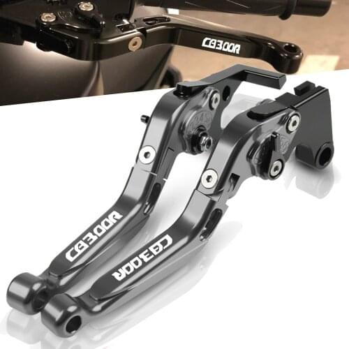 For HONDA CB300R 2014 2015 2016 2017 2018 Titanium&Black Motorcycle Folding Extendable CNC Moto Adjustable Clutch Brake Levers