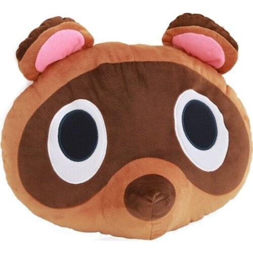 Kawaii Soft Animal Crossing Toys Plush Pillow Animal Crossing Cosplay Kawaii raccoon blinder Cute Raccoon For Children Kids Toys