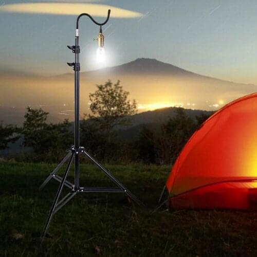 Lightweight Camping Lamp Holder Light Stand Camping Lamp Rack Convenient Foldable Lantern Stand Tripod Removable Lamp Holders