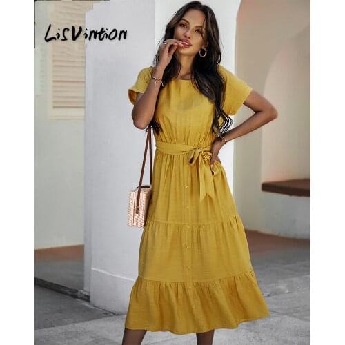 Свободные летние платья LisVintion China At AliExpress