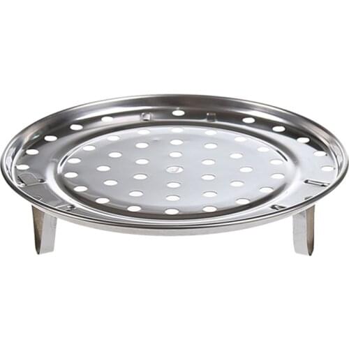 New arrival Pot Steaming Tray Stand Cookware Tool Multifunctional Home Kitchen Round Stainless Steel Steamer Rack Insert Stock