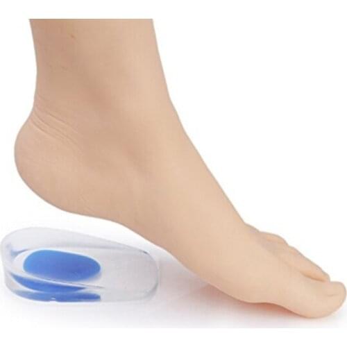 Heel Support Pad Cup Gel Silicone Insole Plantar Fasciiti Shock Cushion Orthotic