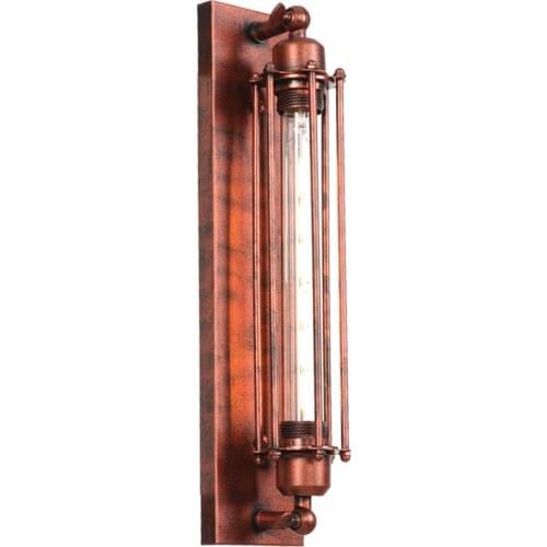 RH Industrial Iron Rust Wall Lamp Retro Wandlamp Fixtures For Bar Cafe Corridor Aisle Loft Sconce Wall Lights Applique Murale