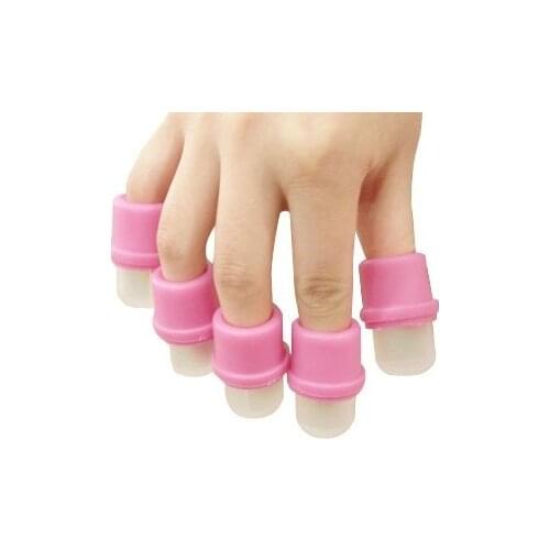 Hand Fingers Nail Soaking Case Cap Remove Clean Nail Polish Enamel Softening Dead Skin Nail Care Special Tool Sale