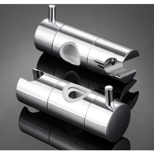 Handheld Shower Head Holder for 22/25mm Tube Slider Bar Height/Angle Adjustable Bathroom Sprayer Holder Shower Rod Rail Brackets